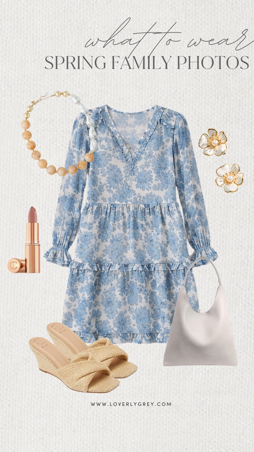 Loverly Grey, what to wear for spring family photos. This long sleeve tiered patterned dress from Anthropologie is a great option for family photos! Pair it with a statement necklace, target shoes, and flower shaped stud earrings to complete the look. Loverly Grey, what to wear, spring family photos 

#LTKBump #LTKBaby #LTKmomlife