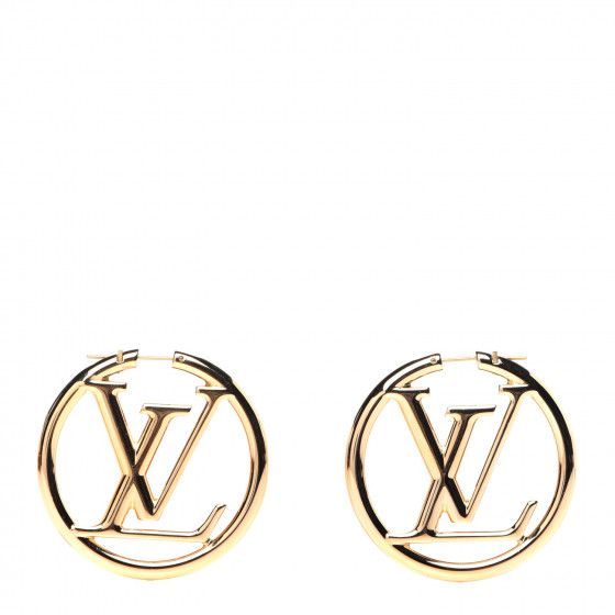 Louise Hoop Earrings Gold | Fashionphile