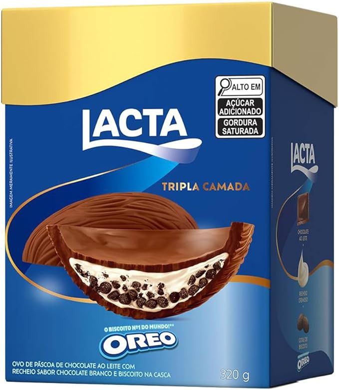 Lacta Oreo - Ovo de Páscoa Tripla Camada 320g | Amazon (BR)