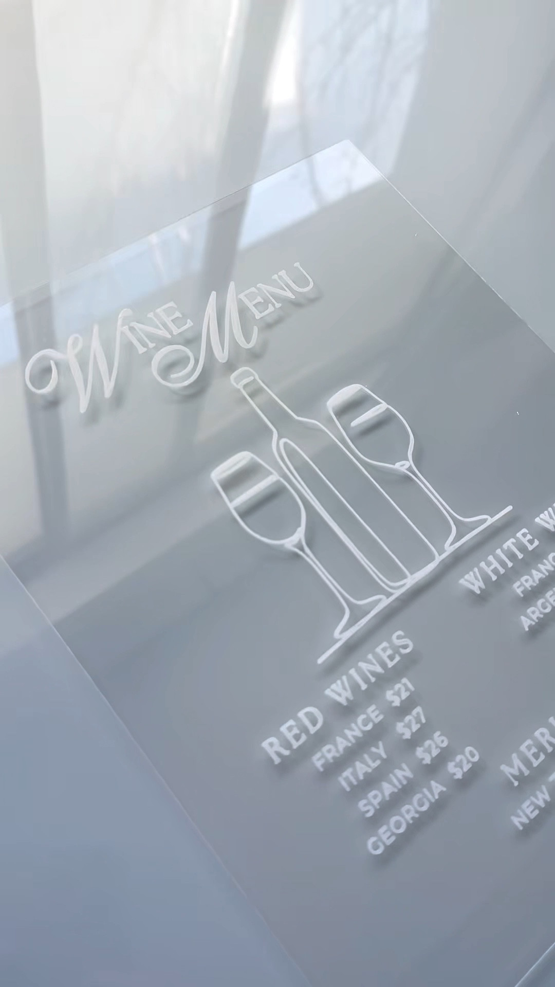 Acrylic Drawn Sign 🍷 

#LTKWedding