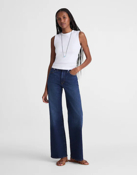 The Tall Wide-Leg Jean in Super Stretch | Madewell