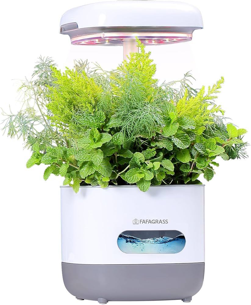 Indoor Garden Hydroponic Growing System, 4 Pods Herb Garden with Grow Light Self Watering System ... | Amazon (US)