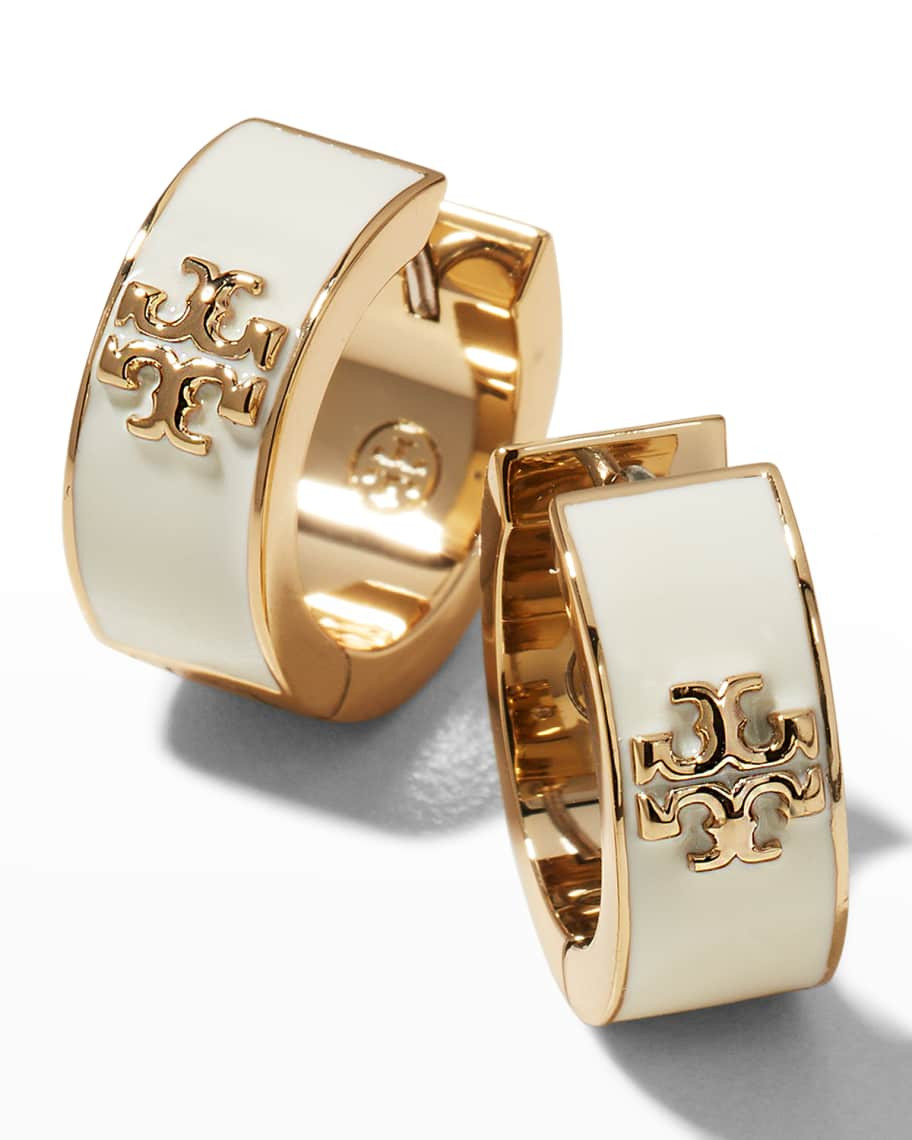 Kira Enamel Hoop Earrings | Neiman Marcus