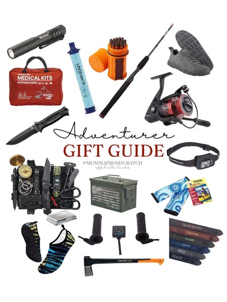 Outdoor gifts, adventure gift guide, fishing gear, survival, knives, heated grips, outdoor shoes, gifts for him

#LTKCyberweek #LTKGiftGuide #LTKmens