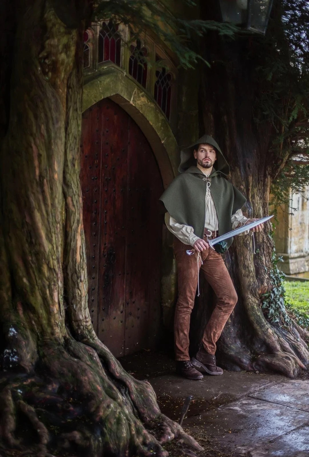 Green Riding Hood Short Cape Stole Vegan Wool Capelet Stole Capelet Cloak Sleeveless Winter Cotta... | Etsy (US)