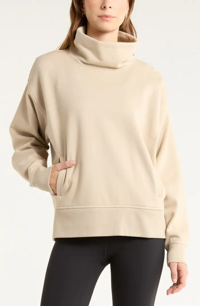 Ultracozy Fleece Funnel Neck Top | Nordstrom