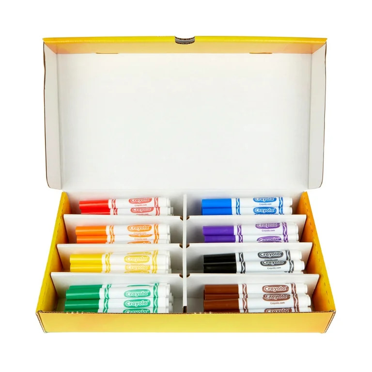 Crayola Classroom Set Broad Line Art Markers, Teacher Supplies, 80 Count | Walmart (US)