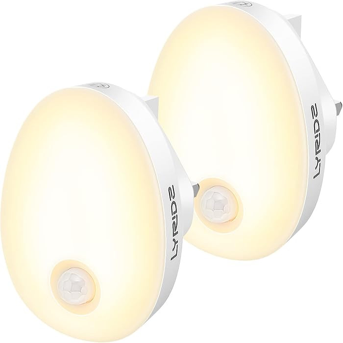 Lyridz Night Light Plug in Wall (2Pack), LED Motion Sensor Lights Indoor, Dimmable Warm White Nig... | Amazon (UK)