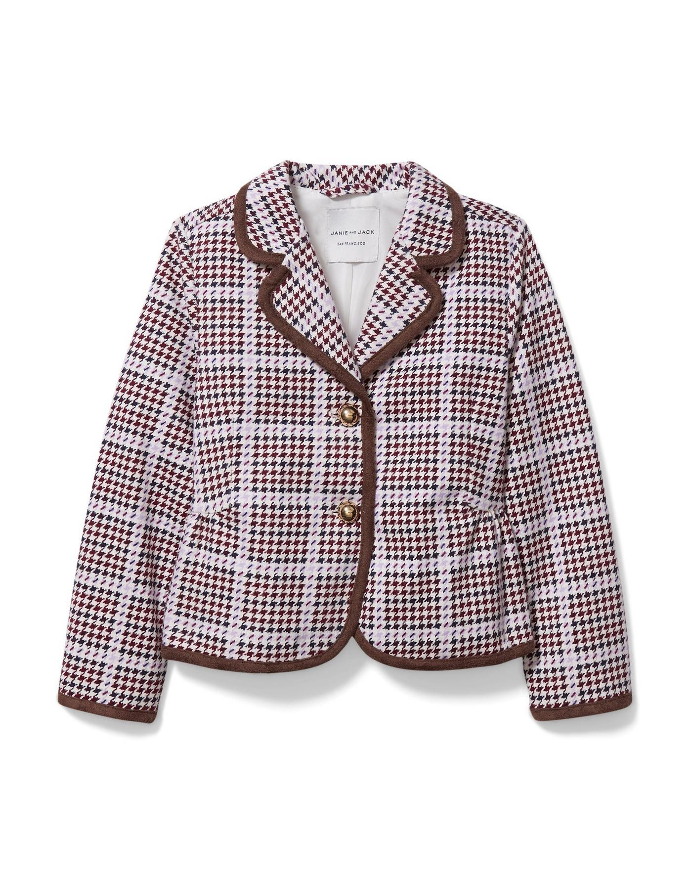 Houndstooth Ponte Blazer | Janie and Jack