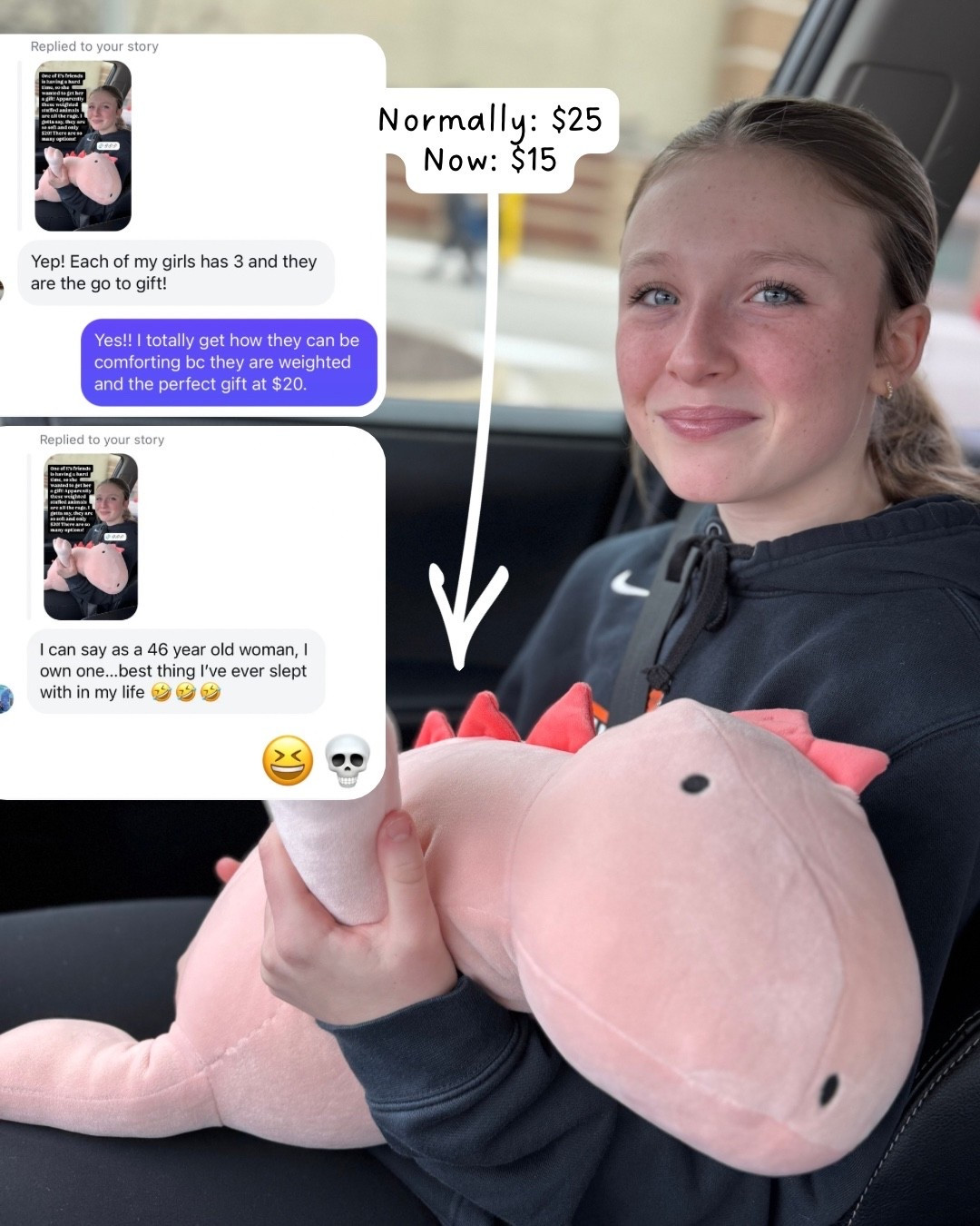 Best gift ever for literally anyone 😝 we love these weighted stuffed animals