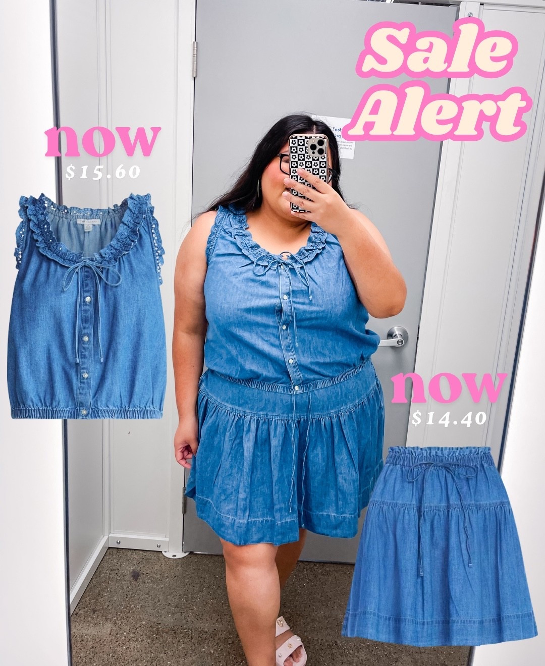Chambray set! Loving this cute set for summer! Mix and match items to create different outfits!💙 my size: xxl

#LTKPlusSize #LTKSaleAlert #LTKMidsize
