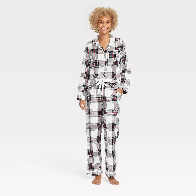 Women's Perfectly Cozy Flannel Pajama Set - Stars Above™ | Target