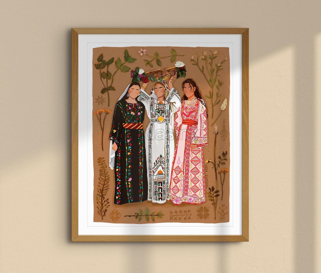 Henna Night - Art Print (unframed) | Palestine Art | Arab Art | Palestinian Women Illustration - ... | Etsy (US)