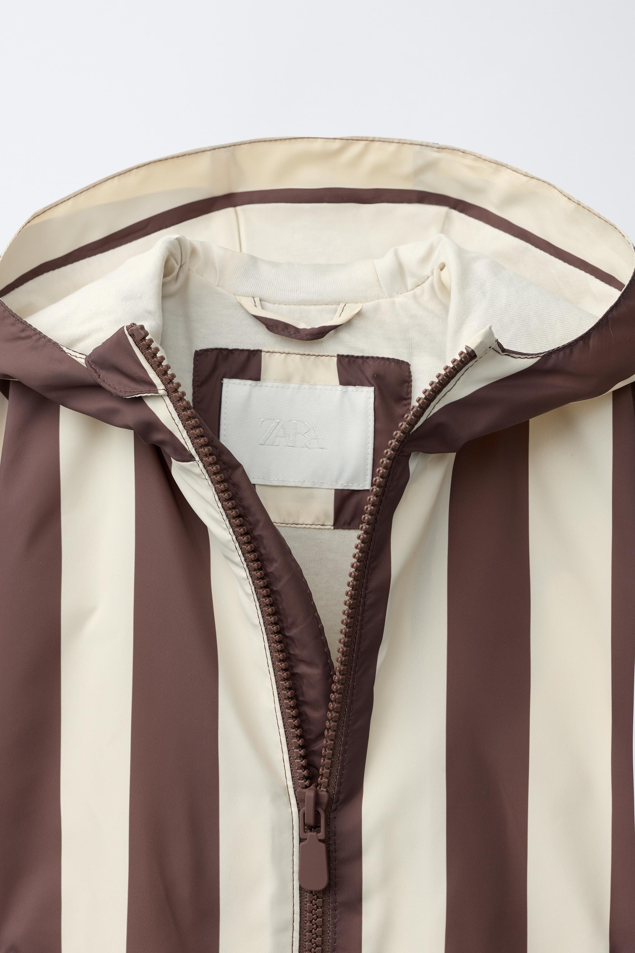 LIGHTWEIGHT STRIPED RAINCOAT | Zara US