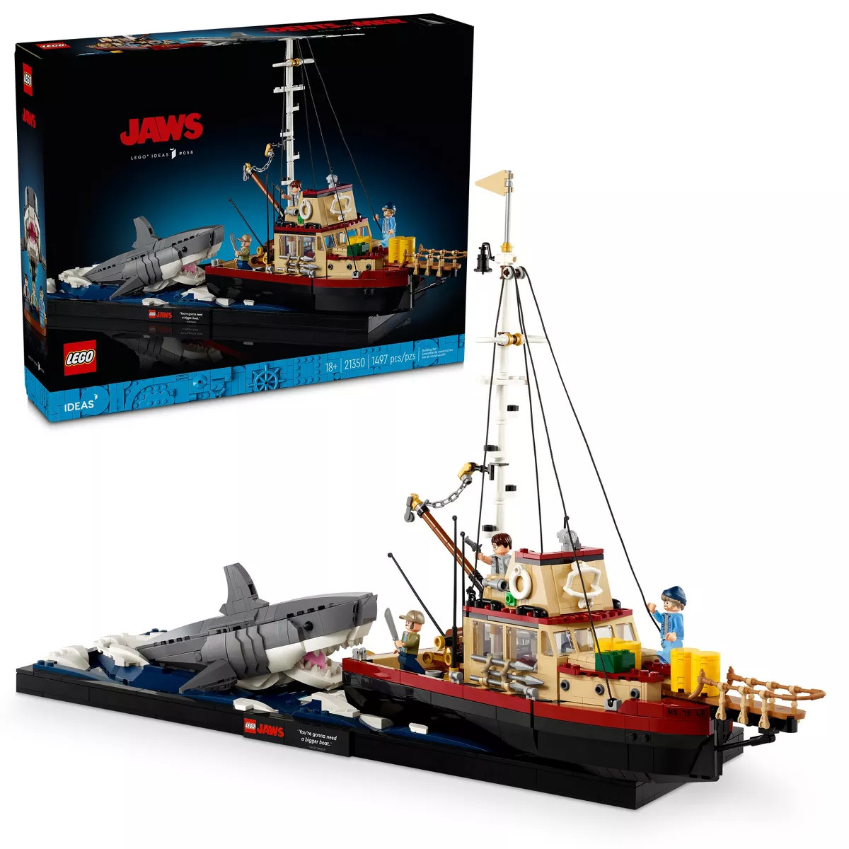 LEGO Ideas Jaws - Diorama Kit and Shark Toy for Adults 21350 | Target