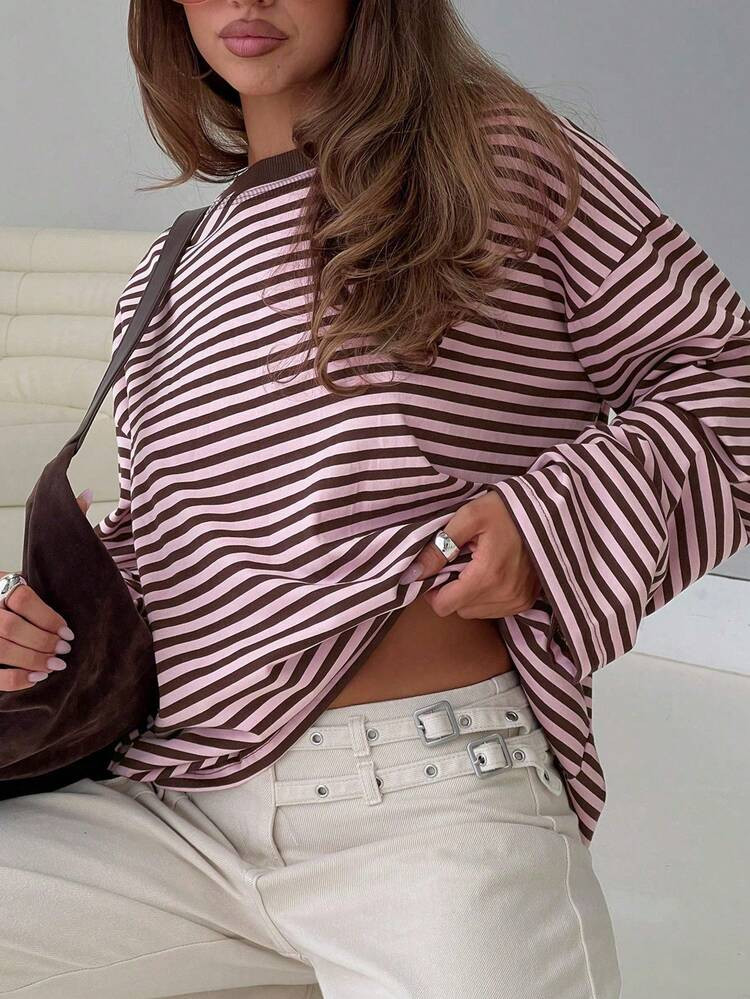 Flash Sale
Pay now, in 4 payments of $2.52, or pay over time with monthly financing.

Casual Commute Daily Drop Shoulder Loose Striped Top
4.53
(100+)
#14 Bestseller
in Loose Women Tops

Color: Rusty Rose



















Size
US
0 (XXS)
2 (XS)
4 (S)
6 (M)
8/10 (L)
12 (XL)
Size Guide
True to Size
Not your size? Tell us
 | SHEIN