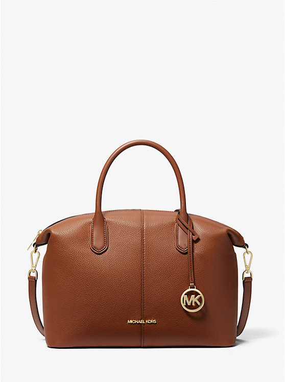 Hyde Large Pebbled Leather Satchel | Michael Kors US