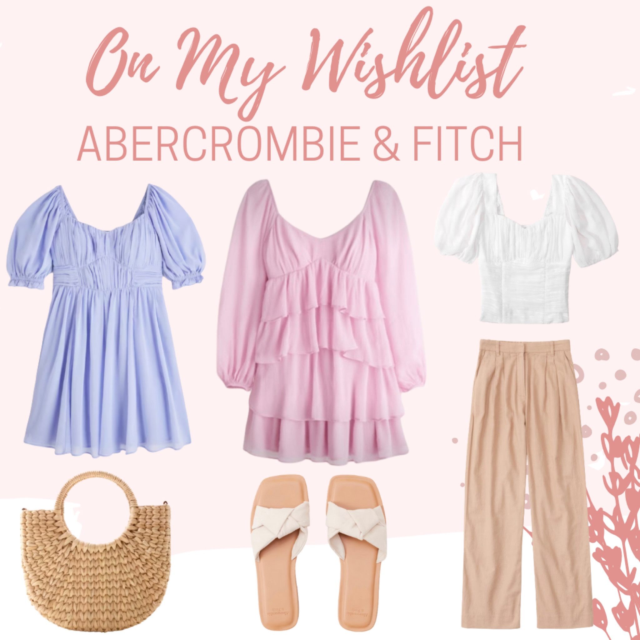LTKSale / LTKunder50 / LTKsalealert / LTKstyletip / LTKunder100 / LTKworkwear / LTKcurves / LTKshoecrush / LTKitbag / on my wishlist / my wishlist / wishlist / Abercrombie & Fitch / Abercrombie and Fitch / Abercrombie / dress / dresses / Abercrombie dresses / summer bag / travel bag / woven bag / sandals / shoes / summer sandals / spring sandals / trousers / pants / puff sleeved top / blouse / blouses / Abercrombie pants / Abercrombie trousers / wide leg pants / pink spring dress / blue spring dress / pink dress / blue dress / Abercrombie sale / sale / sale alert / spring / spring styles 

#LTKFind #LTKGiftGuide #LTKSeasonal