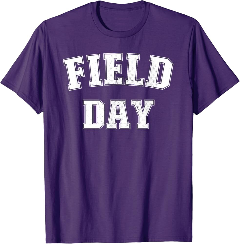 Field Day 2024 For School Teachers Kids Family Team Purple T-Shirt | Amazon (US)