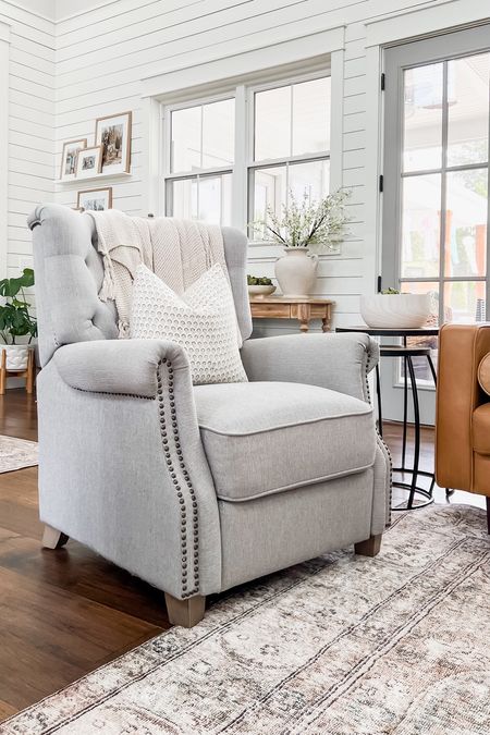 Best selling recliner in stock in both colors! Available in gray and beige. Tufted wingback reclining accent chair Walmart better homes and gardens living room furniture home decor and accents accessories nesting side tables coffee table books throw pillows covers modern farmhouse style area rugs loloi cloud pile Margot super soft rug #LTKSale

#LTKsalealert #LTKstyletip #LTKhome

#LTKSaleAlert #LTKHome #LTKStyleTip