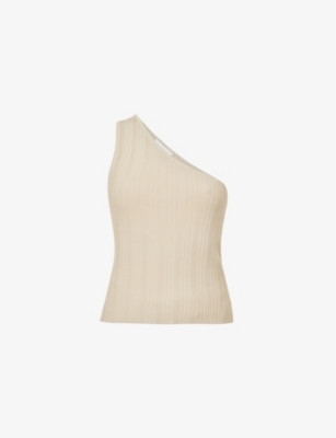 Jamison one-shoulder woven top | Selfridges