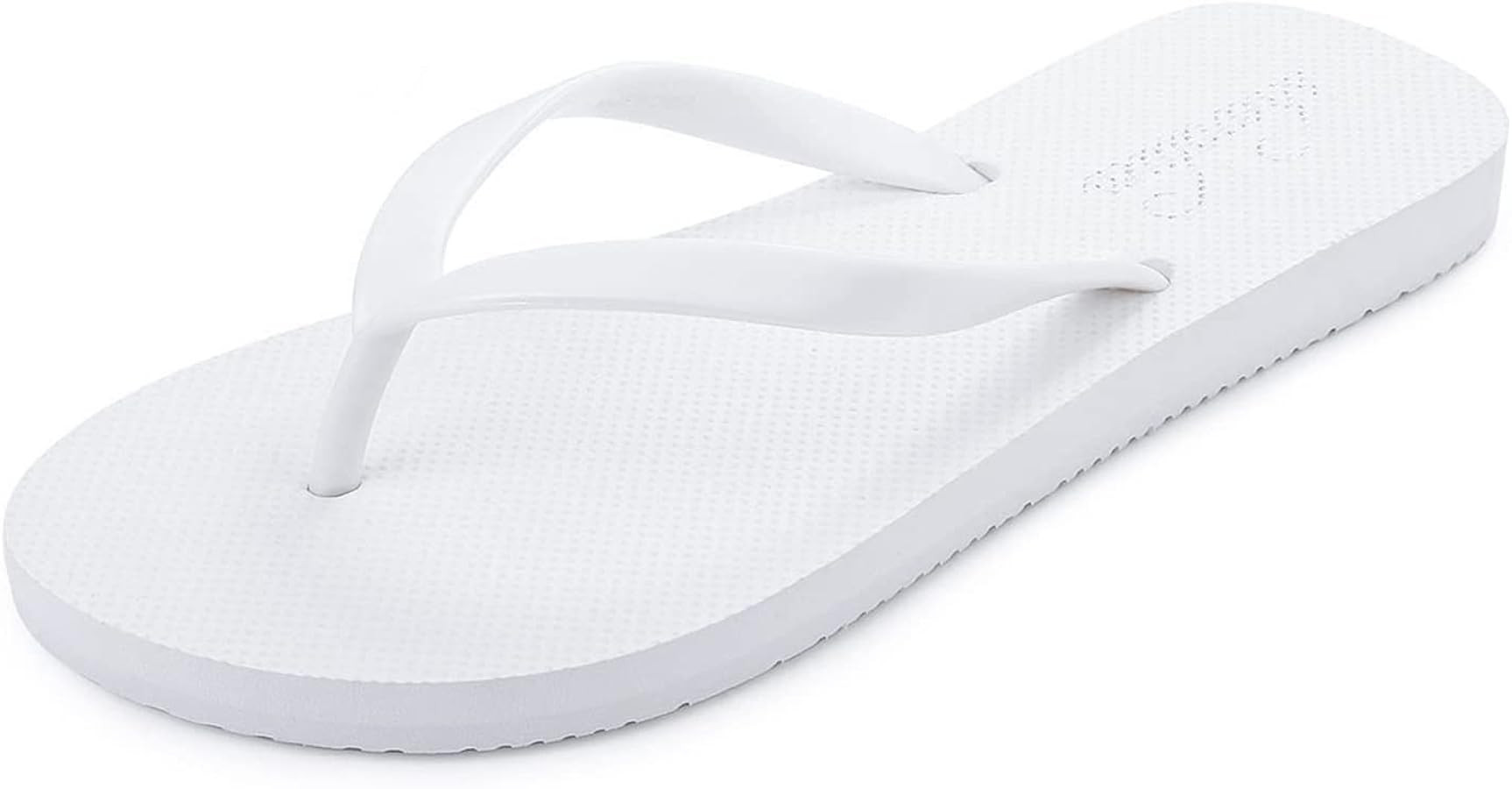 shevalues Slim Flip Flops for Women Beach Rubber Shower Shoes Basic Thong Sandals | Amazon (US)