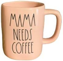 Rae Dunn Mama needs coffee pink ceramic coffee, tea, soup mug. | Amazon (US)