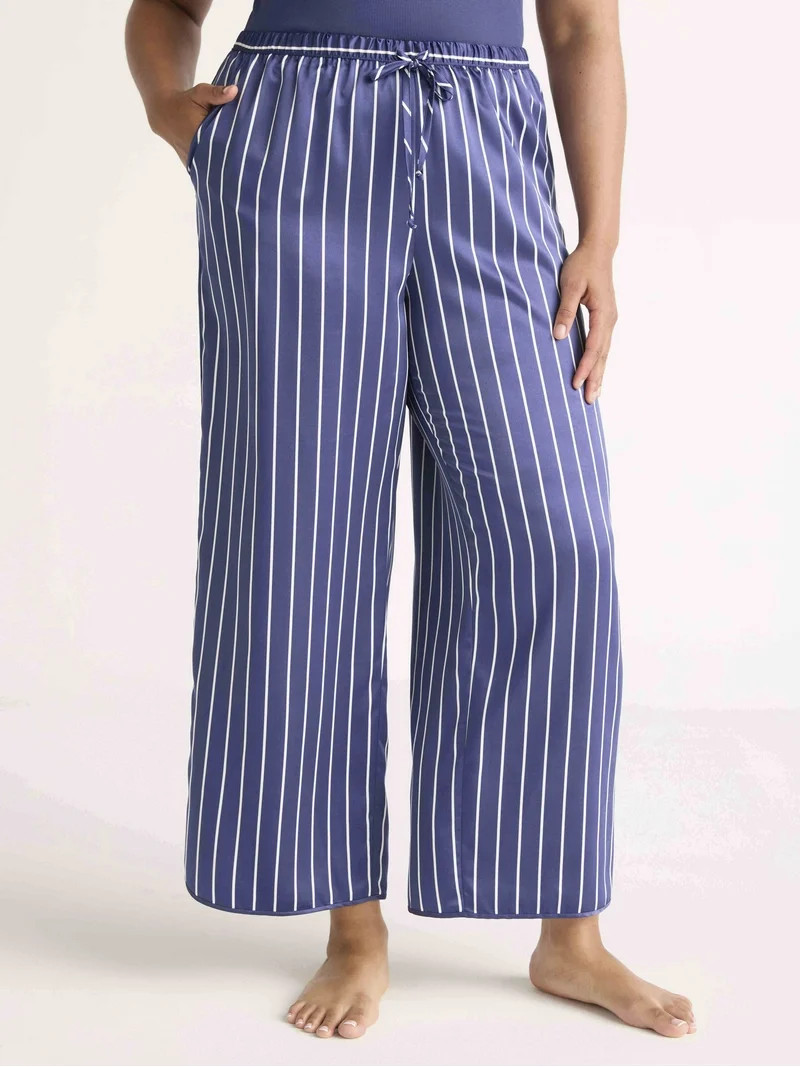 Joyspun Women’s Satin Pants, 28'' Inseam, Sizes XS-3X | Walmart (US)