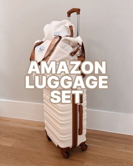 This👏🏼Amazon👏🏼Luggage! // It also comes in black!😍 The set includes a carry-on luggage, an under-seat weekender bag, and a toiletry bag AND there’s a $10-OFF coupon on Amazon right now! 




#LTKsalealert #LTKtravel #LTKstyletip