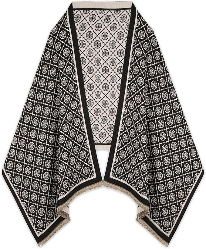 Relang Scarfs for Women Pashmina Silky Shawl Wrap for Evening Dressing Blanket Open Front Poncho ... | Amazon (US)