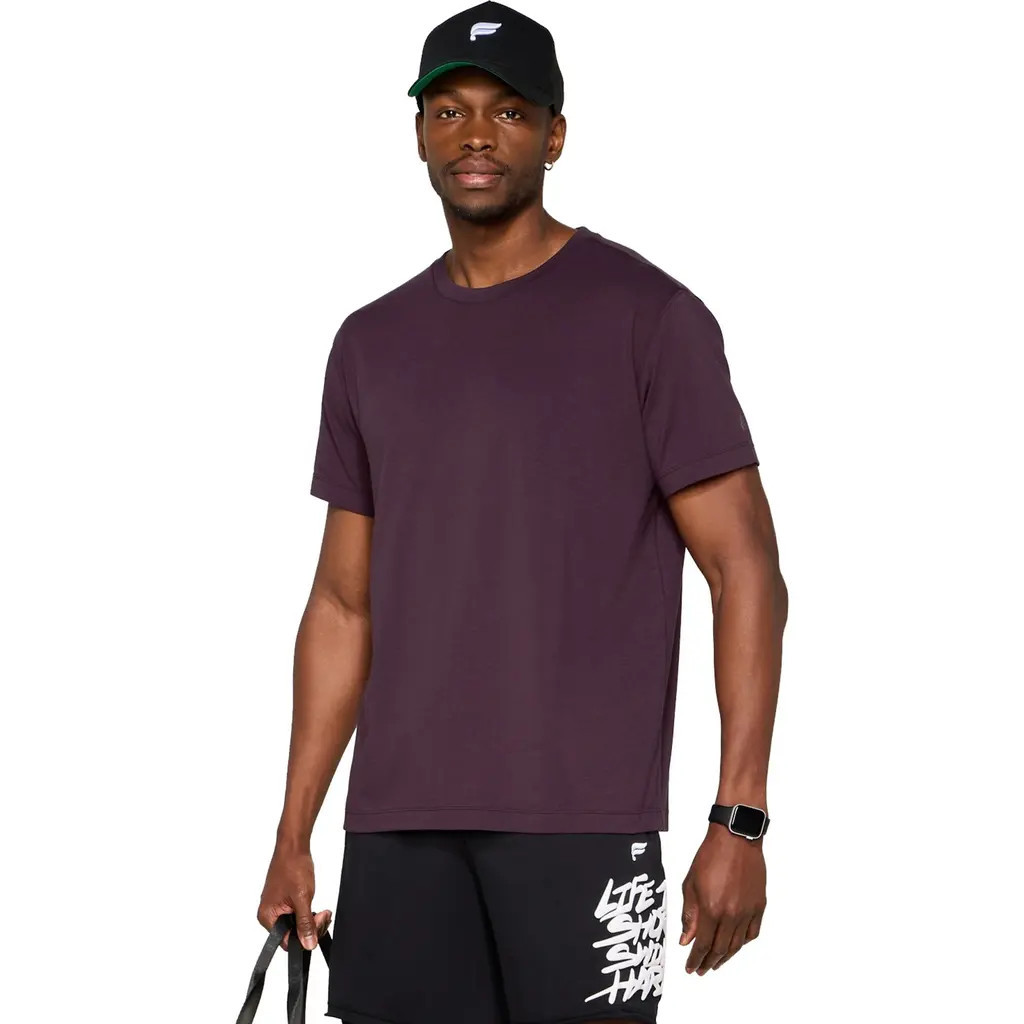 Fabletics Men's The 24-7 Tee in Oxblood at Nordstrom, Size Medium | Nordstrom