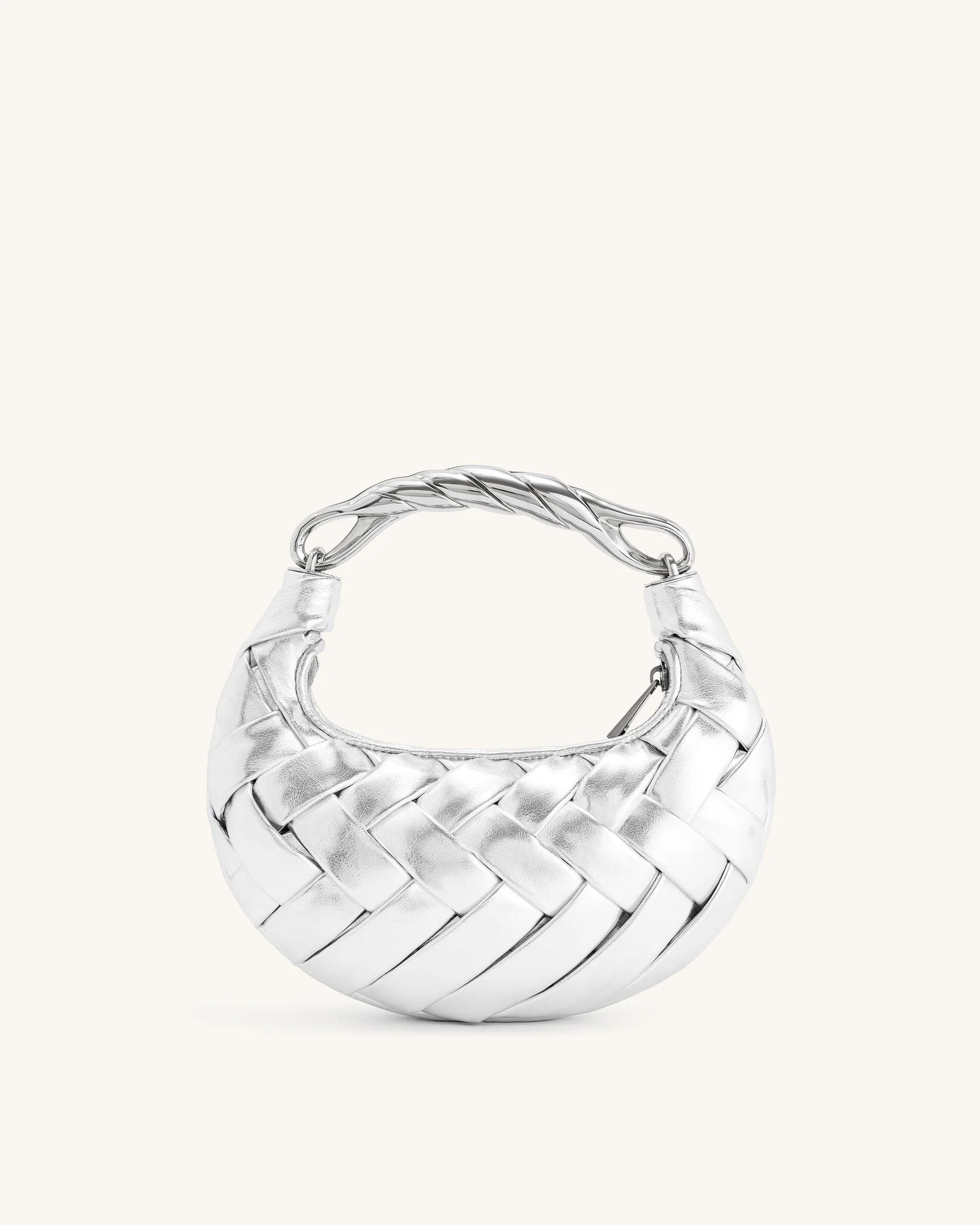 Orla Weave Handbag - Silver | JW PEI US