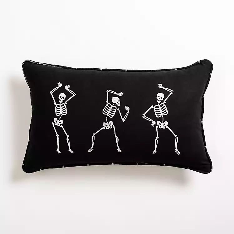 Dancing Skeletons Lumbar Pillow | Kirkland's Home