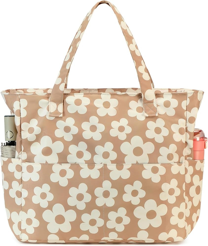 Bluboon Beach Bags for Women, Large Waterproof Tote Bag With Wet Compartment for Pool Weekender T... | Amazon (US)