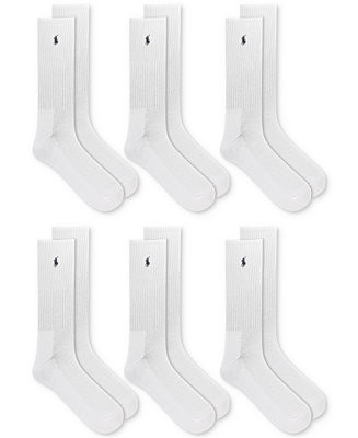Men's 6-Pk. Performance Sport Crew Socks | Macys (US)