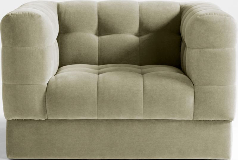 Chiltern Velvet Tufted Arm Chair | Crate & Barrel | Crate & Barrel