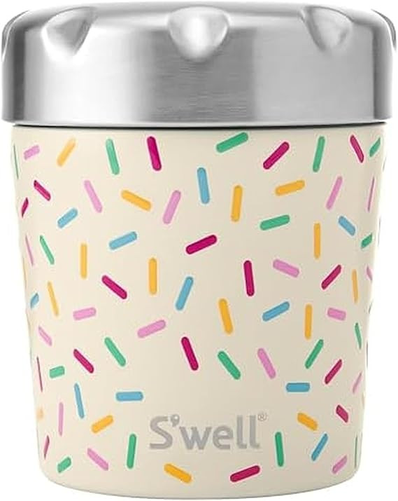 S'well Stainless Steel Ice Cream Chiller, 16oz, Sweet Sprinkle, Triple Layered Vacuum Insulated C... | Amazon (US)