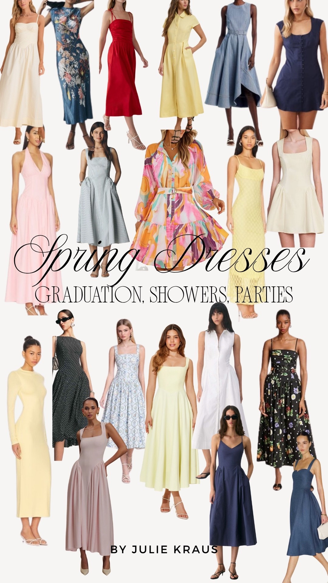 Spring dresses for graduations, baby showers, bridal showers, or any spring event or party! 

#LTKOver40 #LTKSeasonal