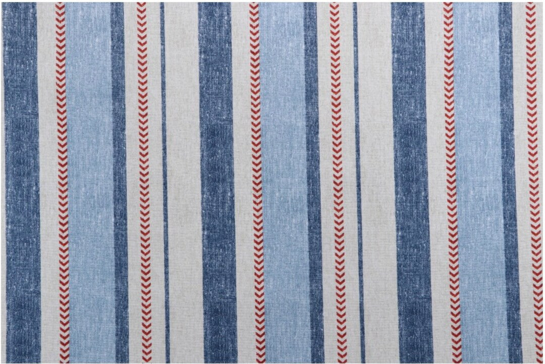 Outdoor Fabric by the Yard Red White and Blue Home Decor Fabric Richloom Weekender Multi - Etsy | Etsy (US)
