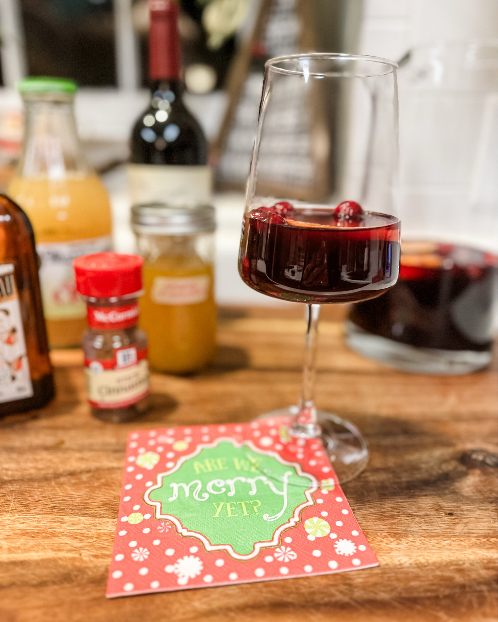 Meet your new Holiday Sangria 🍷✨
Perfect for Thanksgiving hosting, holiday parties, Christmas gatherings, or your next girls’ night.
Save + screenshot the recipe card for easy holiday entertaining!

#LTKHoliday #LTKSeasonal #HolidayCocktails #ThanksgivingHosting #ChristmasEntertaining #HolidayDrinkIdeas #LTKCocktails

#LTKHoliday #LTKSeasonal #LTKfoodie