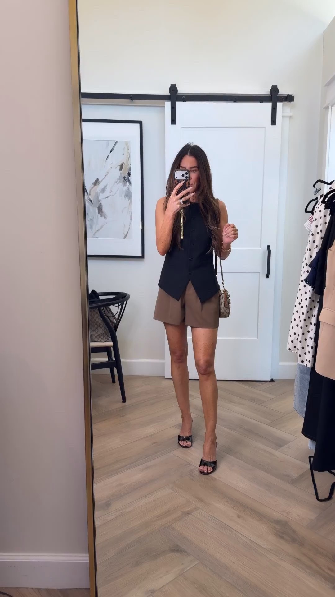 Summer night out, outfit of the night  m, what I wore …dinner with the fam for Hartley’s bday 
Vest and shorts  sz small
Heels tts ..I always sz up 1/2 sz for comfort but didn’t need to here 
@Express @Steve Madden US

#LTKootd #LTKSeasonal #LTKOver40