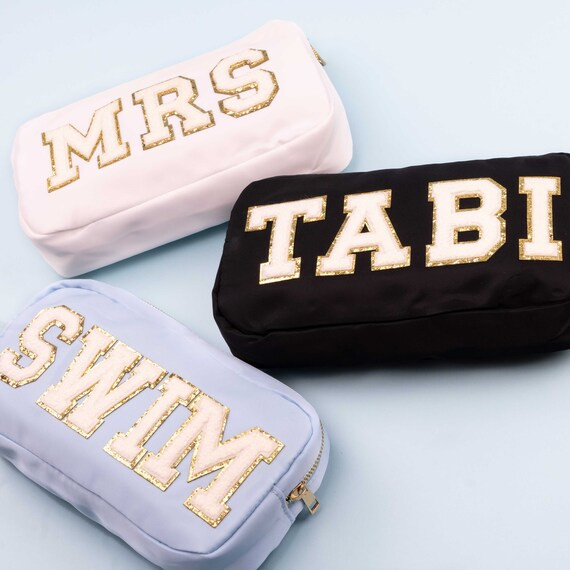 SEWN-ON Letter Patch Bag  Travel Bag  Nylon Bag  Travel | Etsy | Etsy (US)