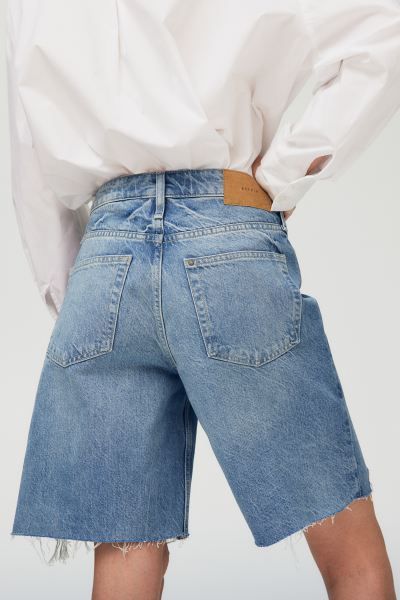 Baggy Low Denim Shorts | H&M (US + CA)