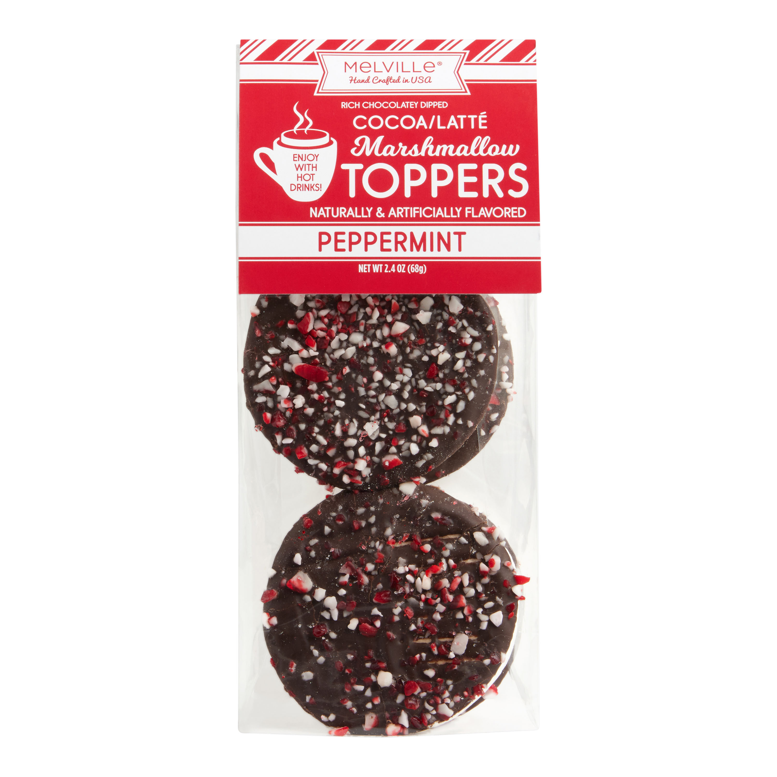Melville Peppermint Marshmallow Hot Cocoa Toppers 4 Pack | World Market