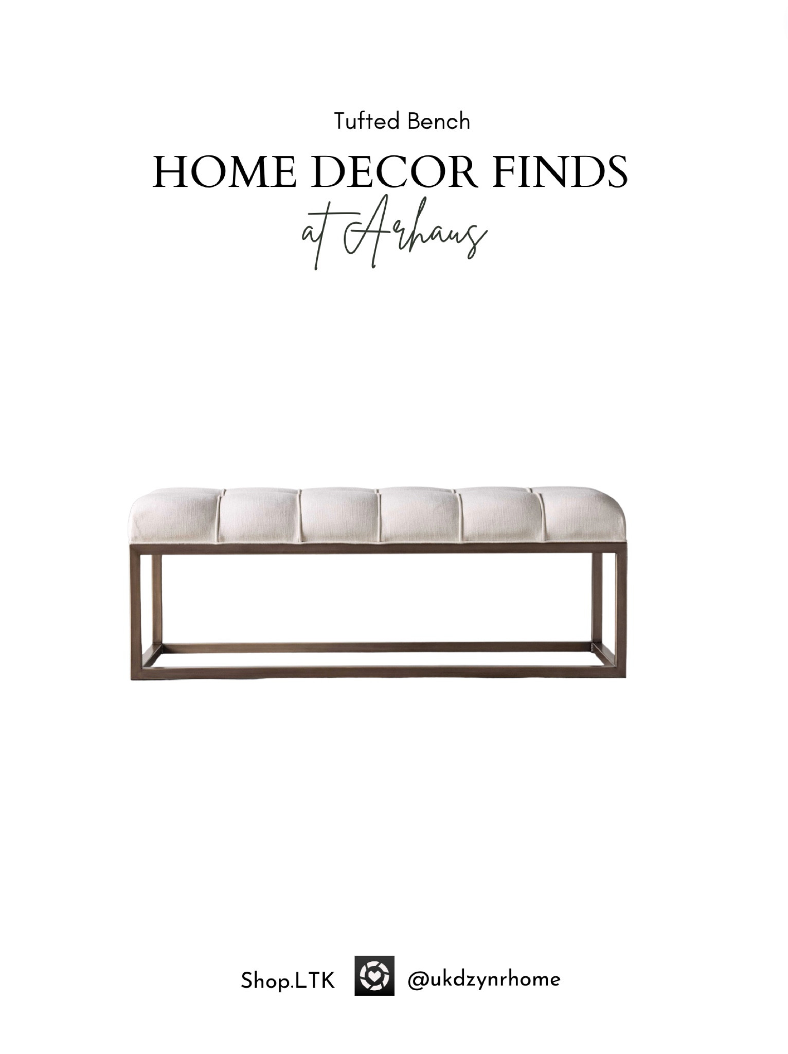 Tufted Bench

#LTKhome