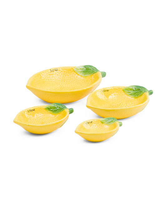 Set Of 4 Lemon Measuring Bowls | TJ Maxx