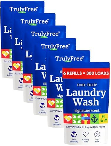 Truly Free Natural Laundry Detergent for Sensitive Skin | Eco Friendly, Plant Based, Baby Clothes... | Amazon (US)
