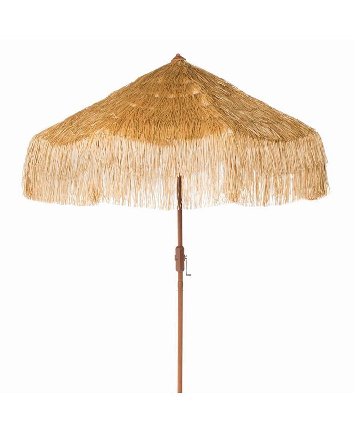 Safavieh Tiki 9' Crank Umbrella & Reviews - Furniture - Macy's | Macys (US)