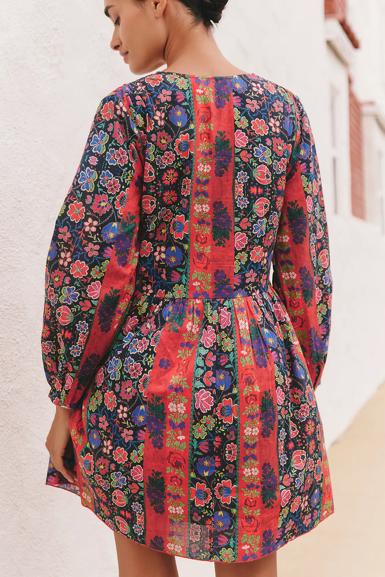 Ro's Garden Jerez Long-Sleeve Mini Dress | Anthropologie (US)