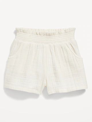 Smocked-Waist Pull-On  Shorts for Toddler Girls | Old Navy (US)